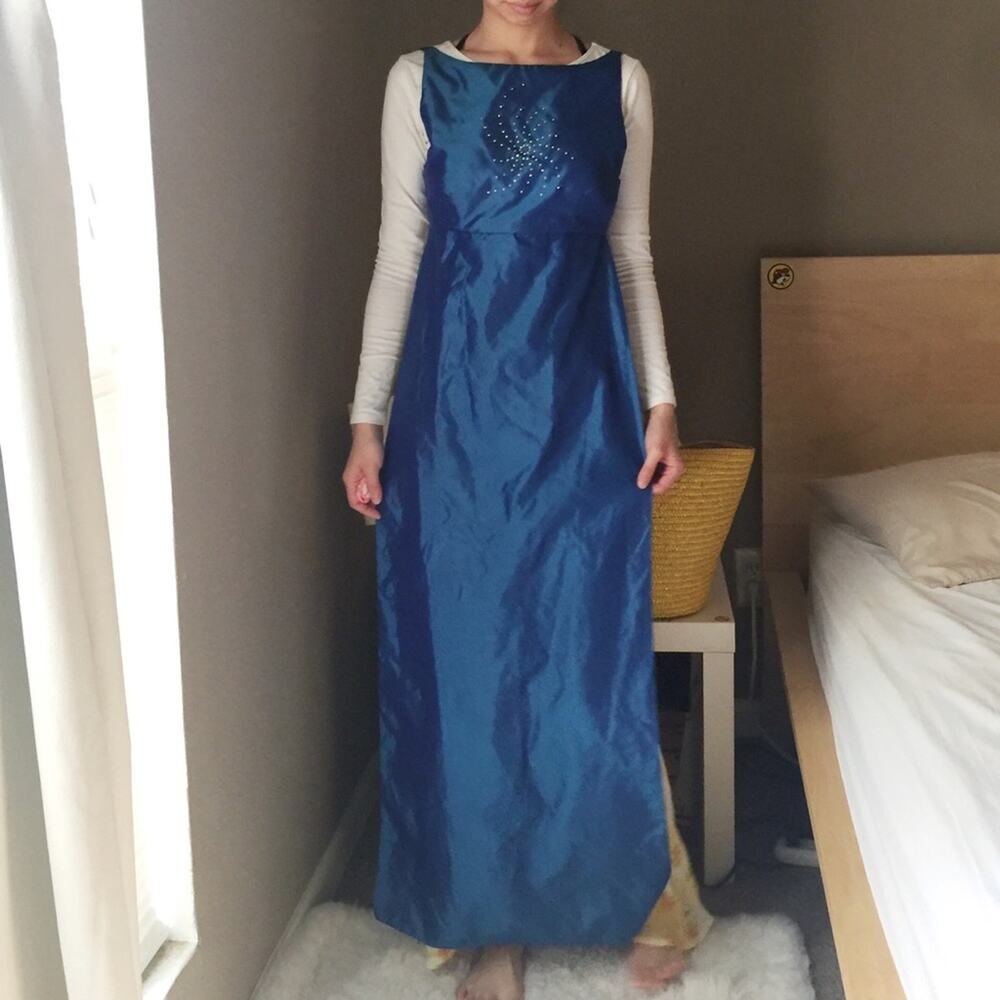 Jessica McClintock For Gunne Sax Apron Dress-BA9